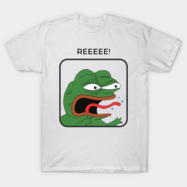 Reeeee! - Pepe Angry T-Shirt by Akamo